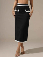 Contrast Trim Skirt — view 1