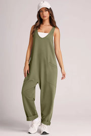 Lovelet V-Neck Wide Strap Overalls — view 6