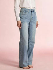 Wide Leg Wash Jeans - Effortless Style and Comfort — view 8