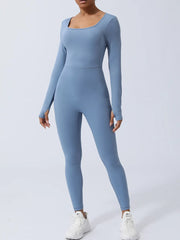Twisted Backless Long Sleeve Jumpsuit — view 9