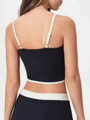 Contrast Trim Square Neck Active Cami - Stylish Comfort for Every Move — view 10