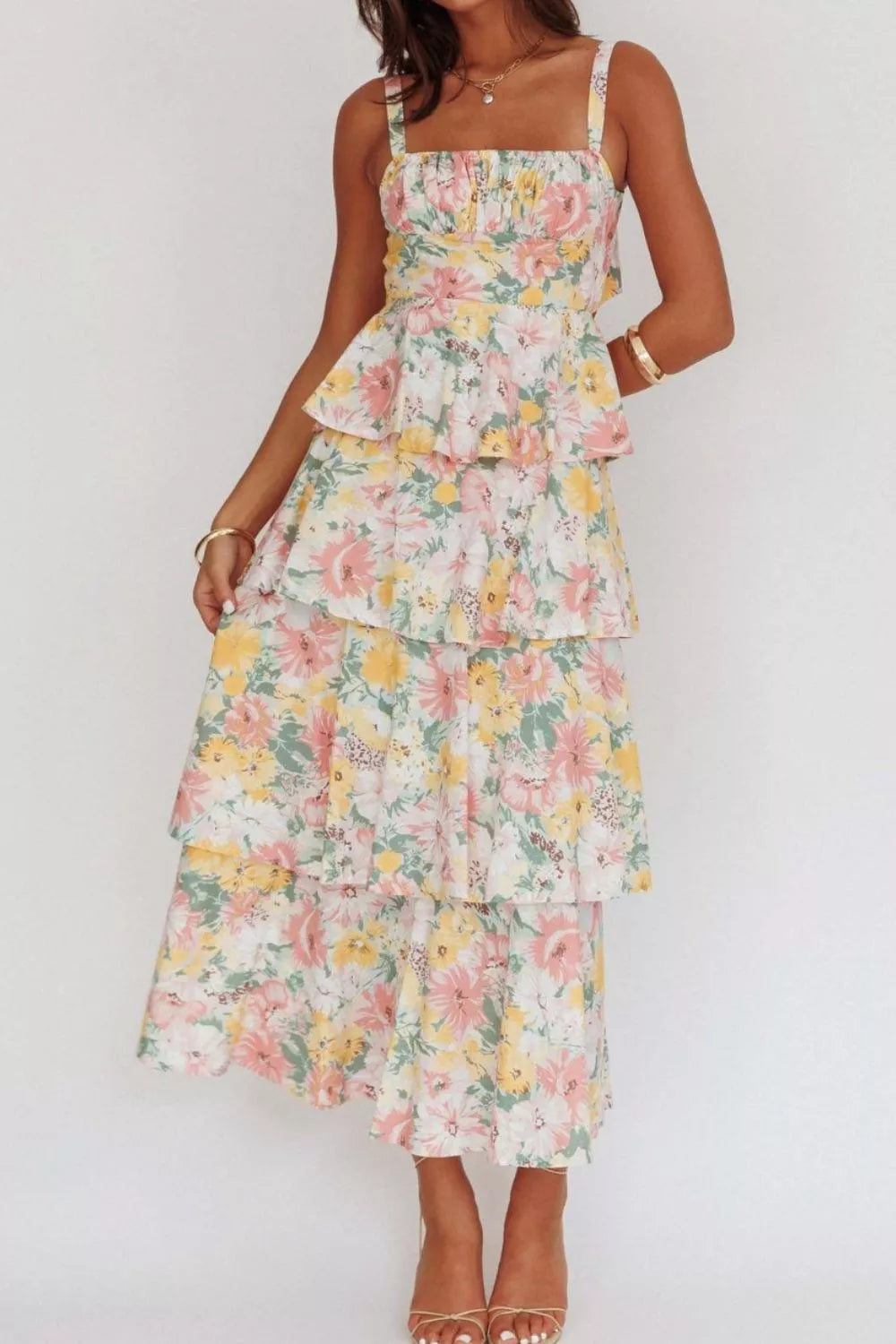 Floral Layered Maxi Dress — view 10
