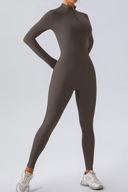 Half Zip Mock Neck Active Jumpsuit — view 9