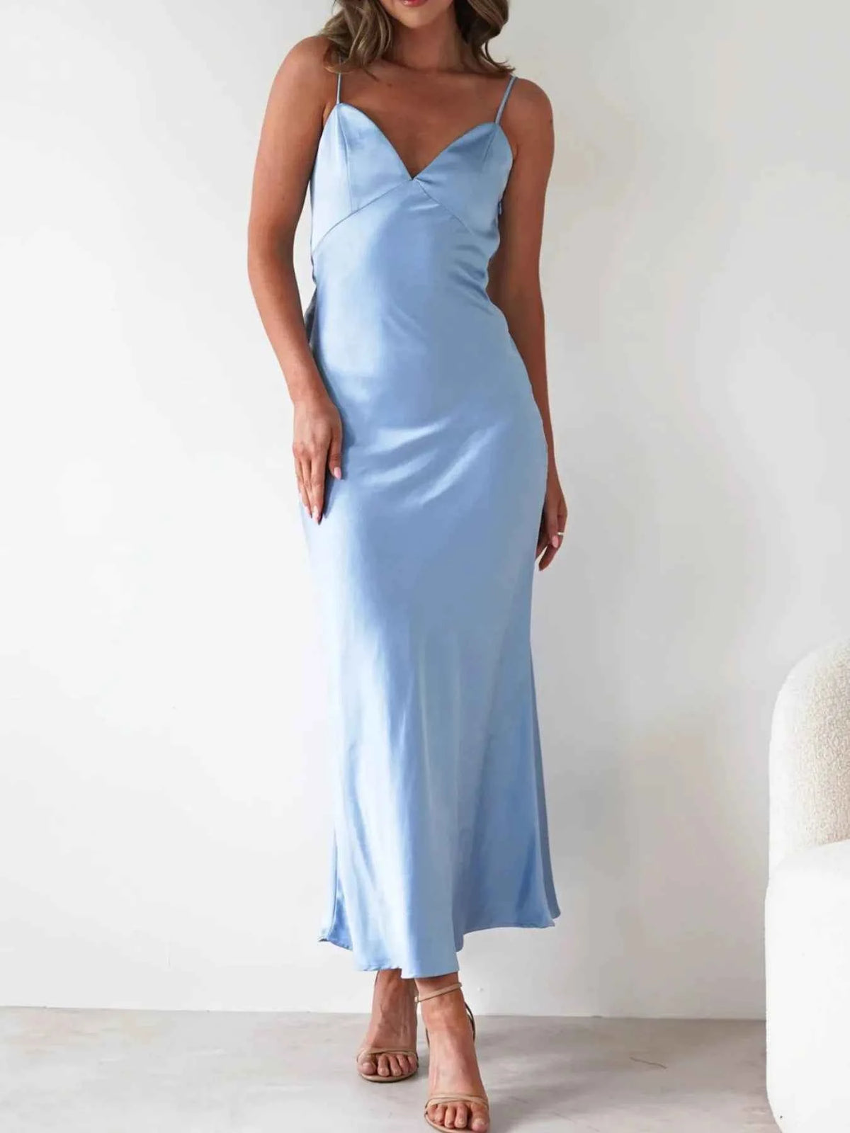 Satin Backless Cami Dress — view 2
