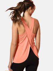 Crisscross Scoop Neck Active Tank - Your Perfect Workout Companion — view 10
