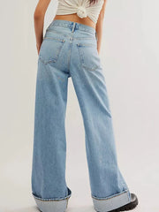 Cuffed Jeans with Pockets for Effortless Style — view 5