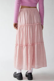 Chic Frill Elastic Waist Skirt for Effortless Style — view 15