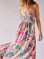 Floral Print Sleeveless Maxi Dress — view 2