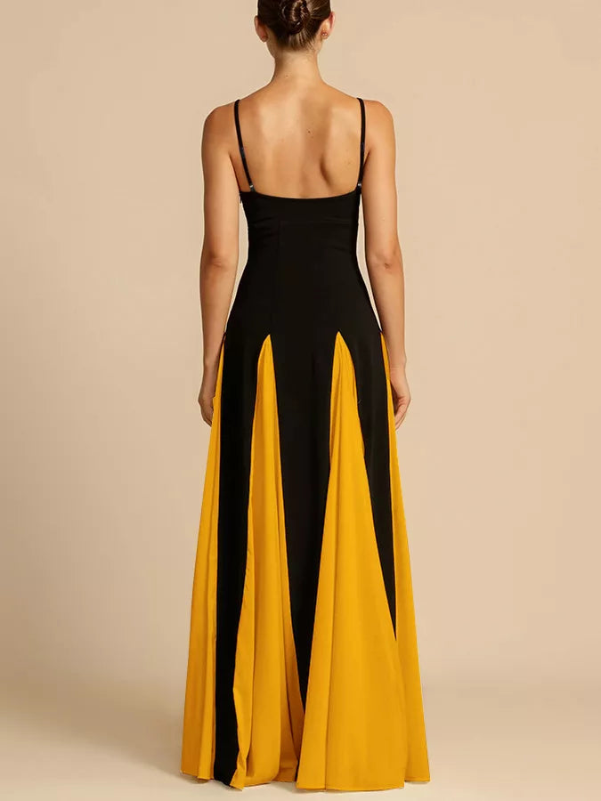 Two-Tone Flowing Maxi Dress — view 12