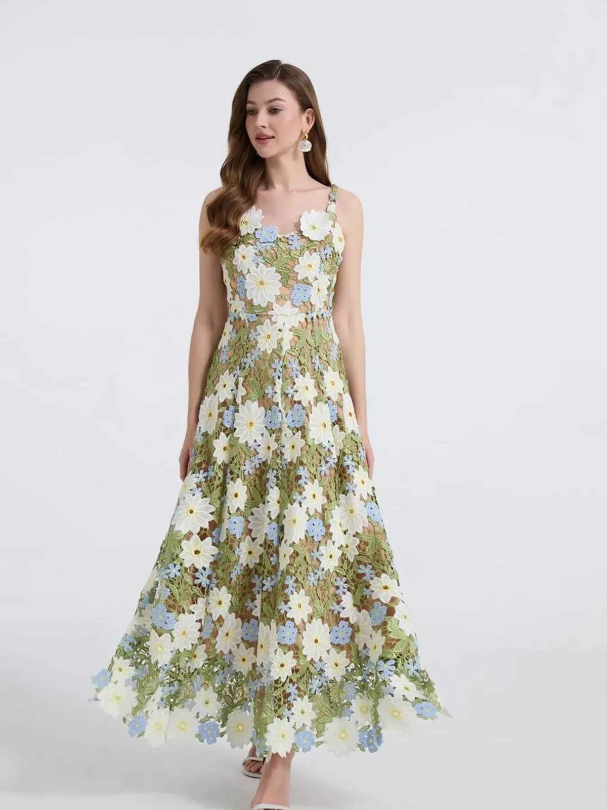Floral Embroidered Maxi Dress — view 2