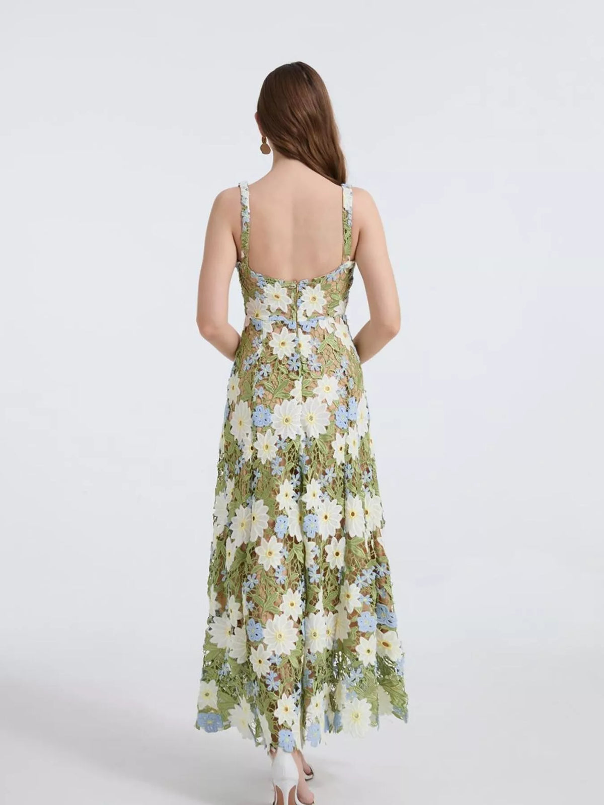 Floral Embroidered Maxi Dress — view 6