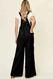 Double Take Texture Wide Strap Wide Leg Overall — view 3