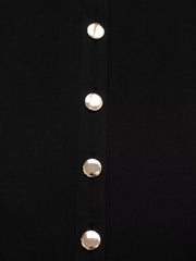 Sleeveless Button-Front Dress — view 9