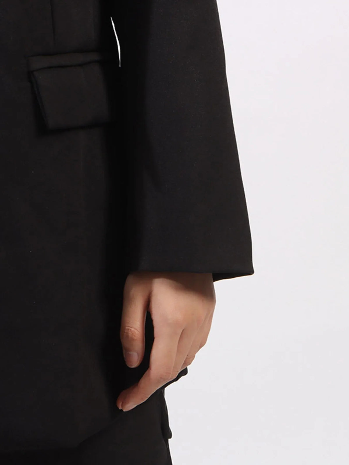 Pearl Detail Flower Lapel Collar Blazer — view 13