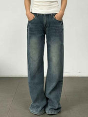 Vintage Wash Wide Leg Jeans: Timeless Style Meets Comfort — view 3