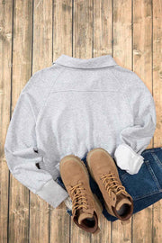 Half Zip Long Sleeve Sweatshirt — view 4