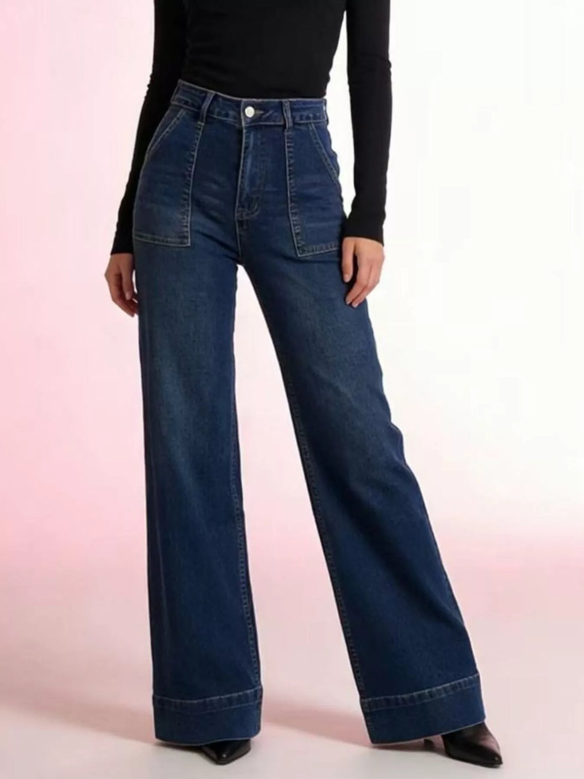 High-Waisted Flare Leg Jeans for Effortless Style — view 6