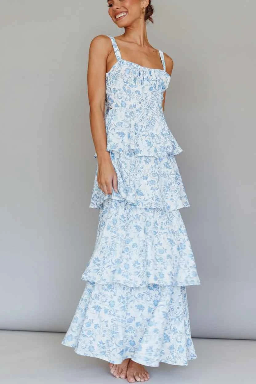 Floral Layered Maxi Dress — view 4