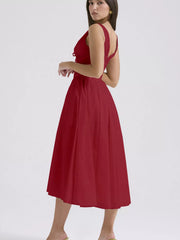 V-Neck Sleeveless Midi Dress — view 11