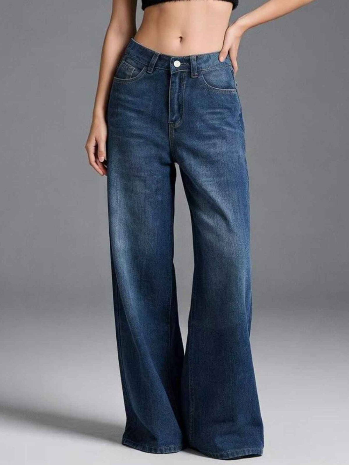 High-Waisted Wide Leg Jeans for Effortless Style — view 3