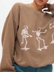 Skeleton Graphic Oversized Sweatshirt — view 13