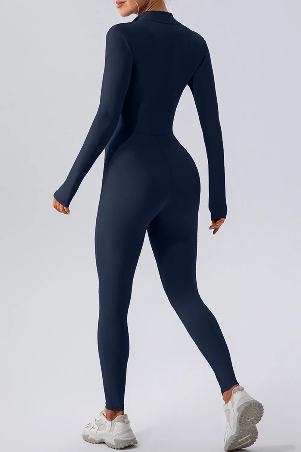 Half Zip Mock Neck Active Jumpsuit — view 6
