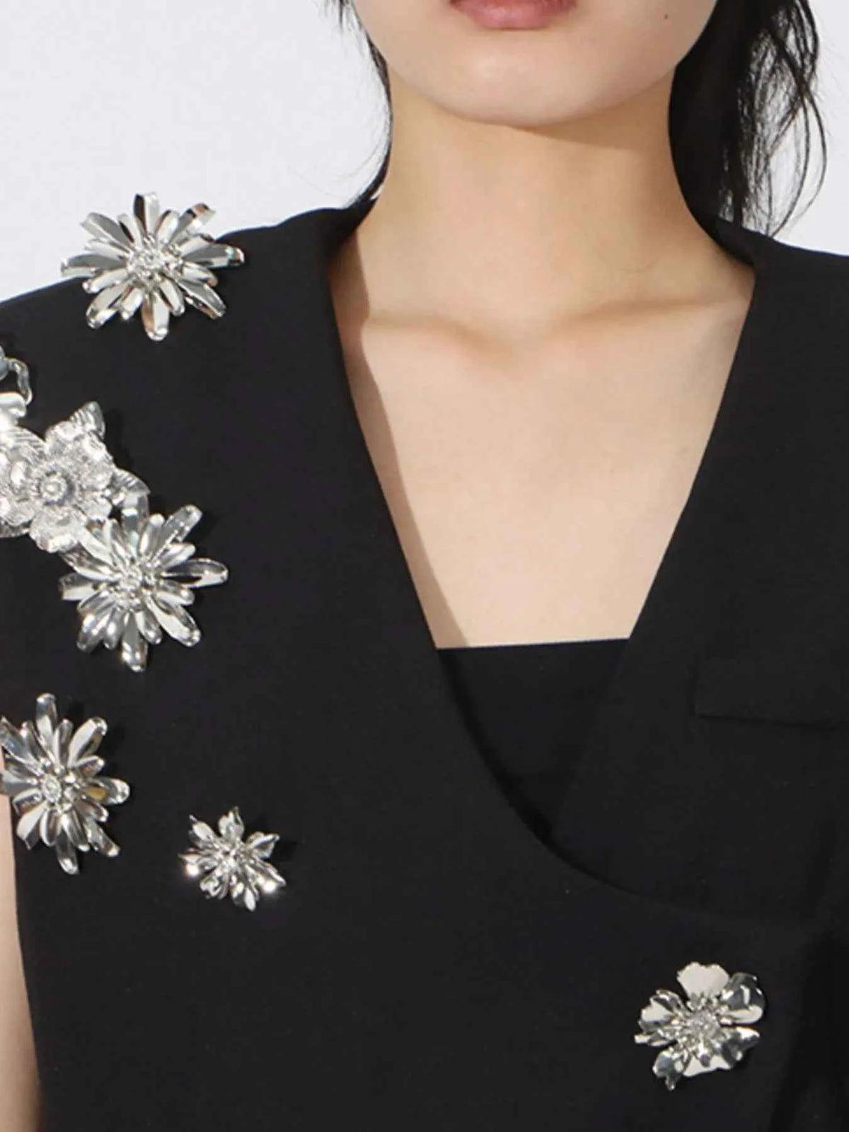 Stylish Flower Sleeveless Vest and Skirt Set for Effortless Elegance — view 4