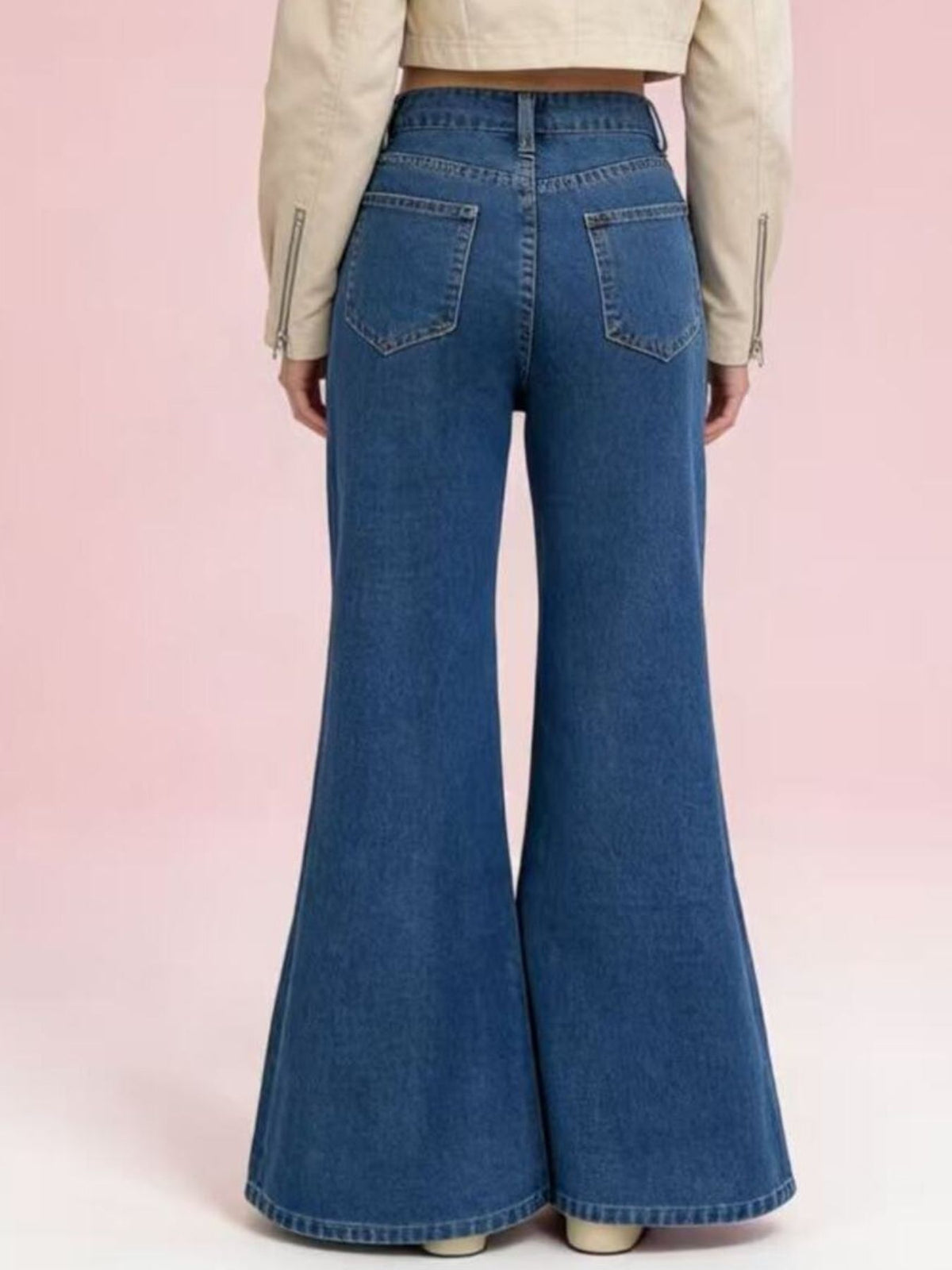 High-Waisted Flare Leg Jeans for Ultimate Comfort and Style — view 8