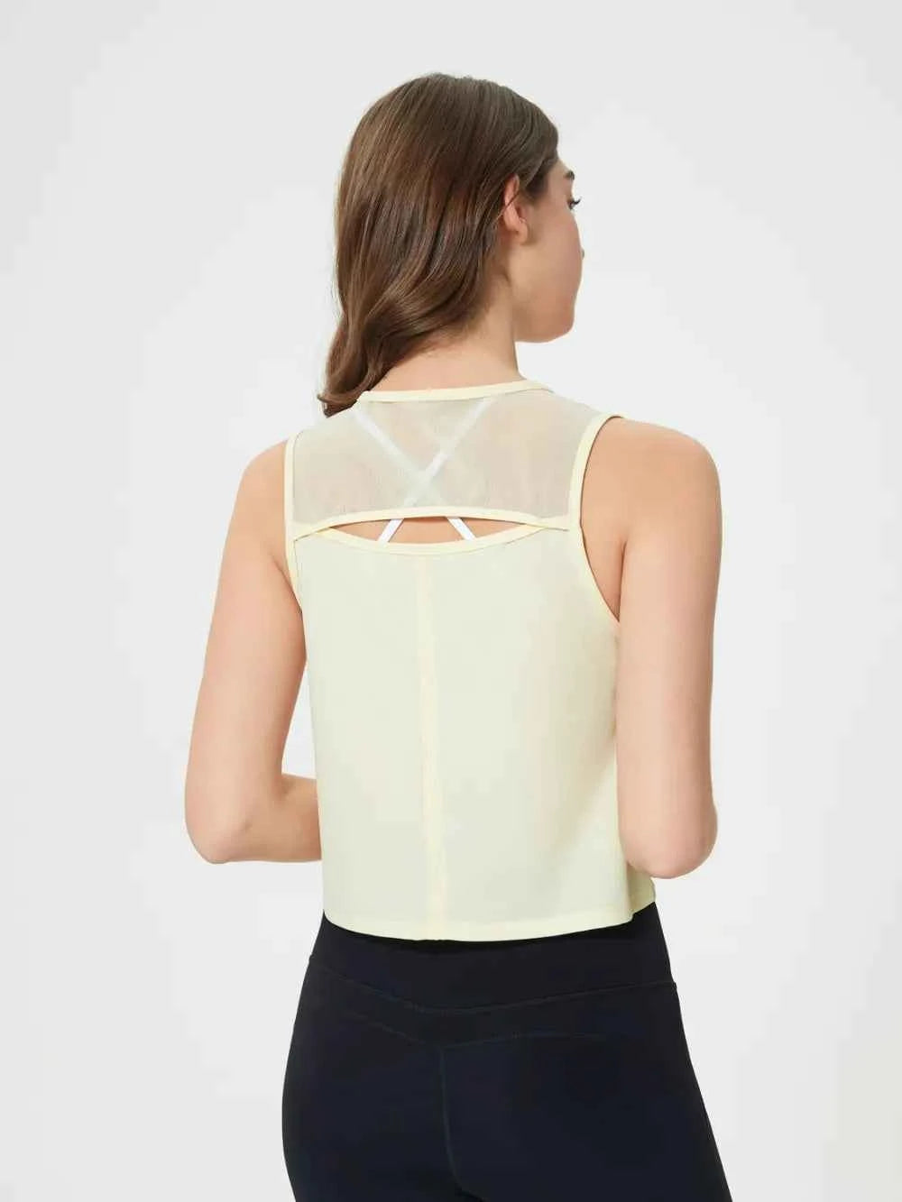 Round Neck Cropped Active Tank for Ultimate Comfort — view 32