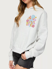 Drop Shoulder Graphic Hoodie with Kangaroo Pocket — view 12