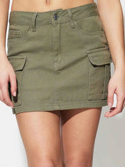 Stylish Pocketed Mini Denim Skirt for Effortless Casual Chic — view 4