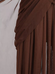 One-Shoulder Flowy Mesh Dress — view 8