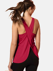 Crisscross Scoop Neck Active Tank - Your Perfect Workout Companion — view 13
