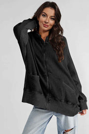 Zip-Up Long Sleeve Jacket for Stylish Comfort — view 4