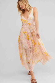 Printed V-Neck Sleeveless Dress — view 1