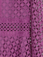 Lace Long Sleeve Midi Dress — view 9