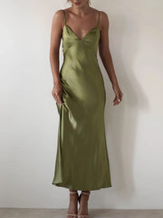 Satin Backless Cami Dress — view 7