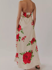 Floral Print Sleeveless Maxi Dress — view 22