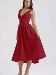 V-Neck Sleeveless Midi Dress — view 14