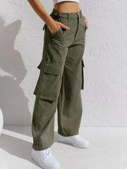 High-Waisted Wide Leg Cargo Jeans - Effortless Style & Comfort — view 22