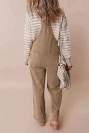 Square Neck Wide Strap Overalls — view 4