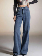 Bow Back Wide Leg Jeans - Effortless Style and Comfort — view 3