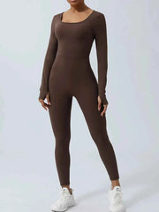 Twisted Backless Long Sleeve Jumpsuit — view 5