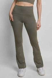 High Waist Flare Active Leggings with Side Pockets for Ultimate Style — view 1