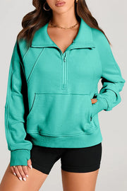 Half Zip Long Sleeve Sweatshirt — view 25