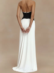 Halter Neck Lace Trimmed Maxi Dress — view 11