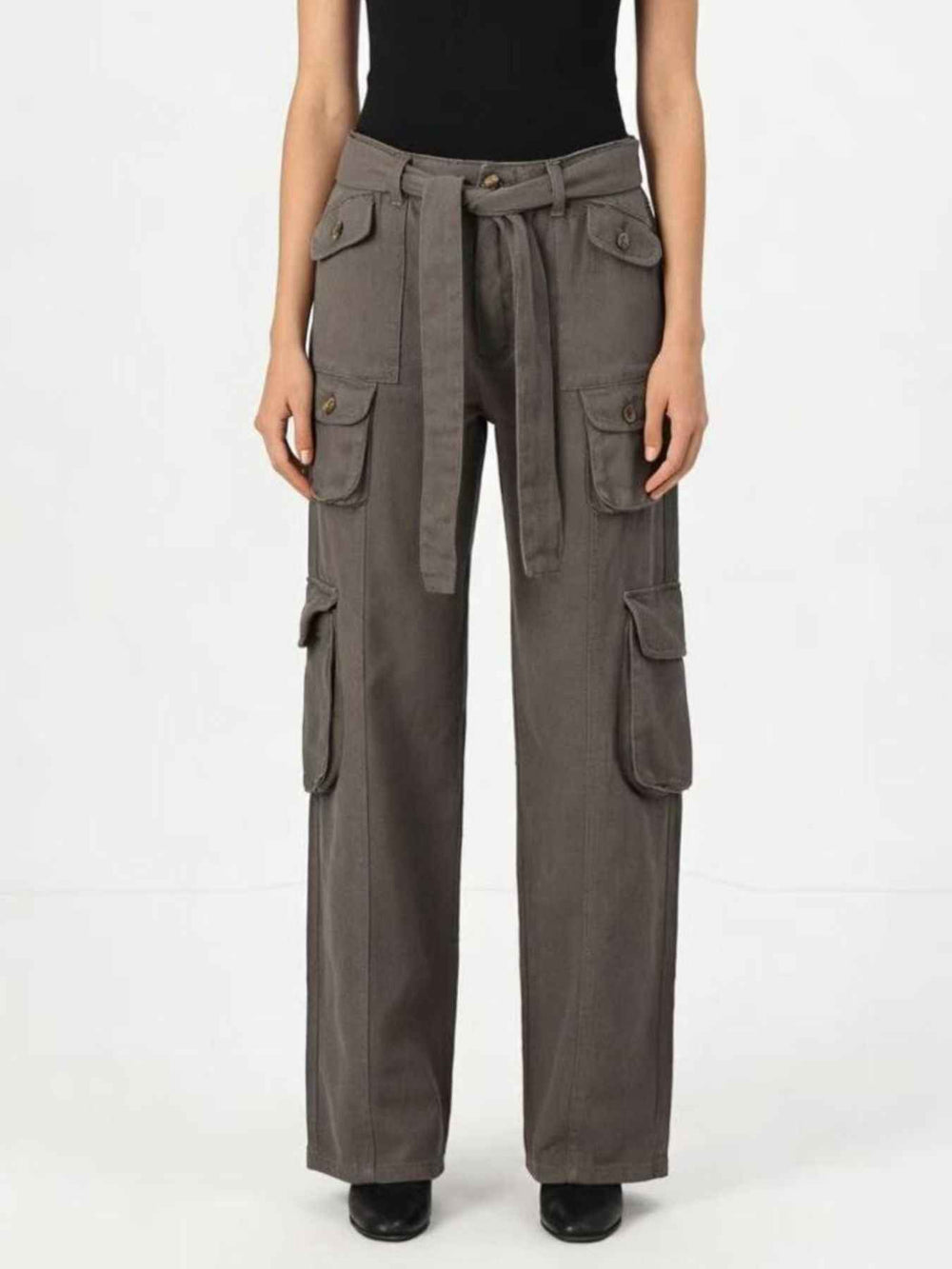 Wide Leg Cargo Jeans for Effortless Style and Comfort — alternate view