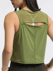 Round Neck Cropped Active Tank for Ultimate Comfort — view 20