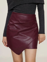 Chic Ruched Mini Skirt with Zipper – Elevate Your Style Effortlessly — view 8