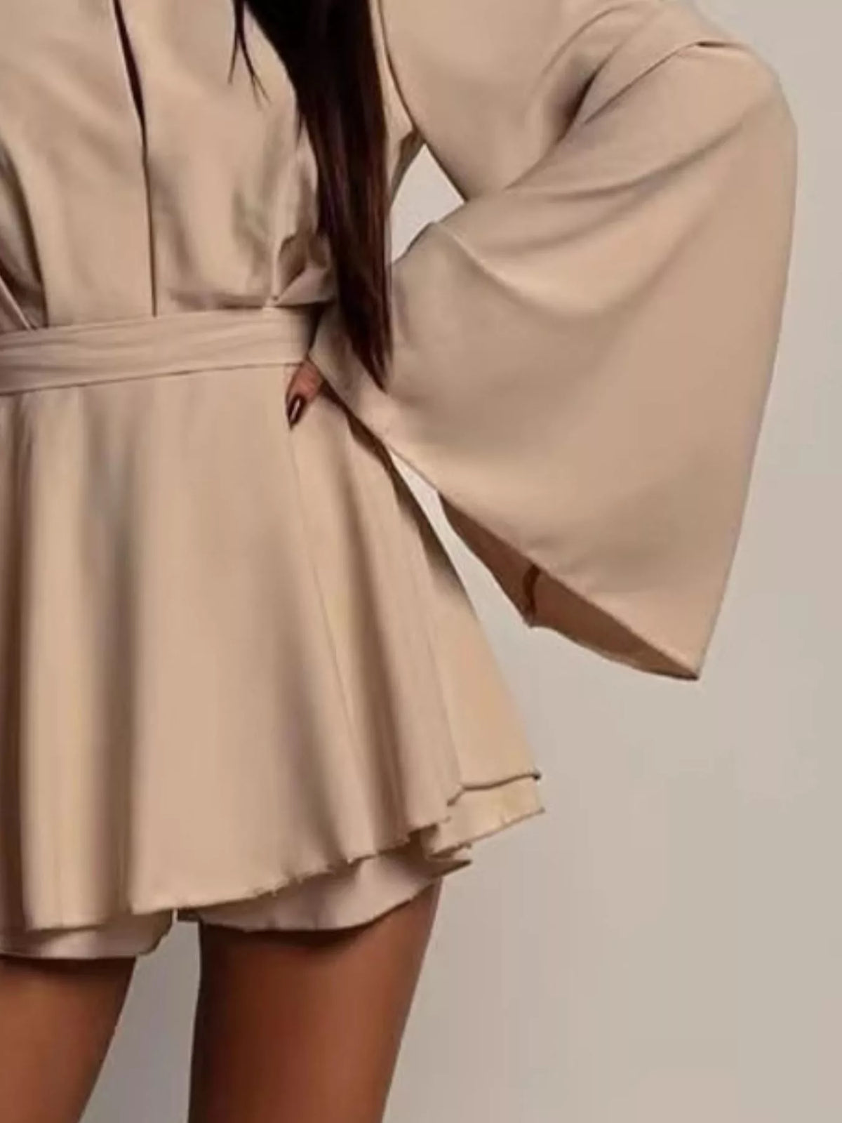 Flare Sleeve Mini Dress — view 6